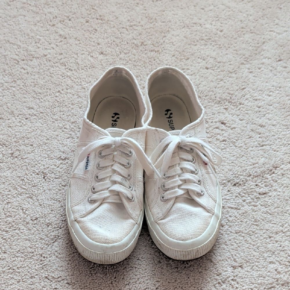 Superga 275 Cotu Classic White Sneaker Size 41.5